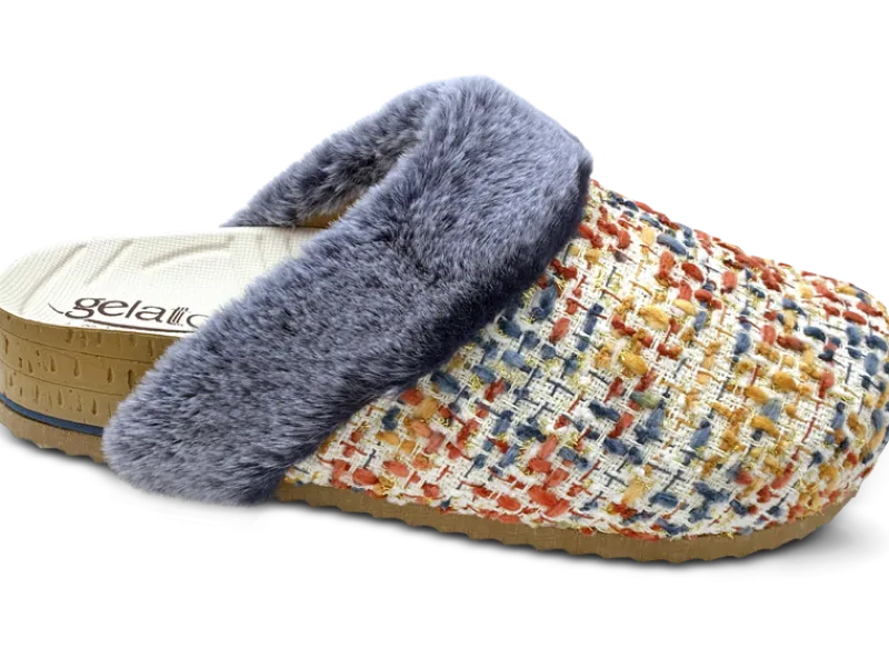 New Gelattto WOODSTOCK SOFT FURRY MULTI BLU MULTICOLOR/BLU